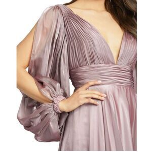 Mac Duggal Split Sleeve Gown in Mocha (Style #67414), NWT, Size 6